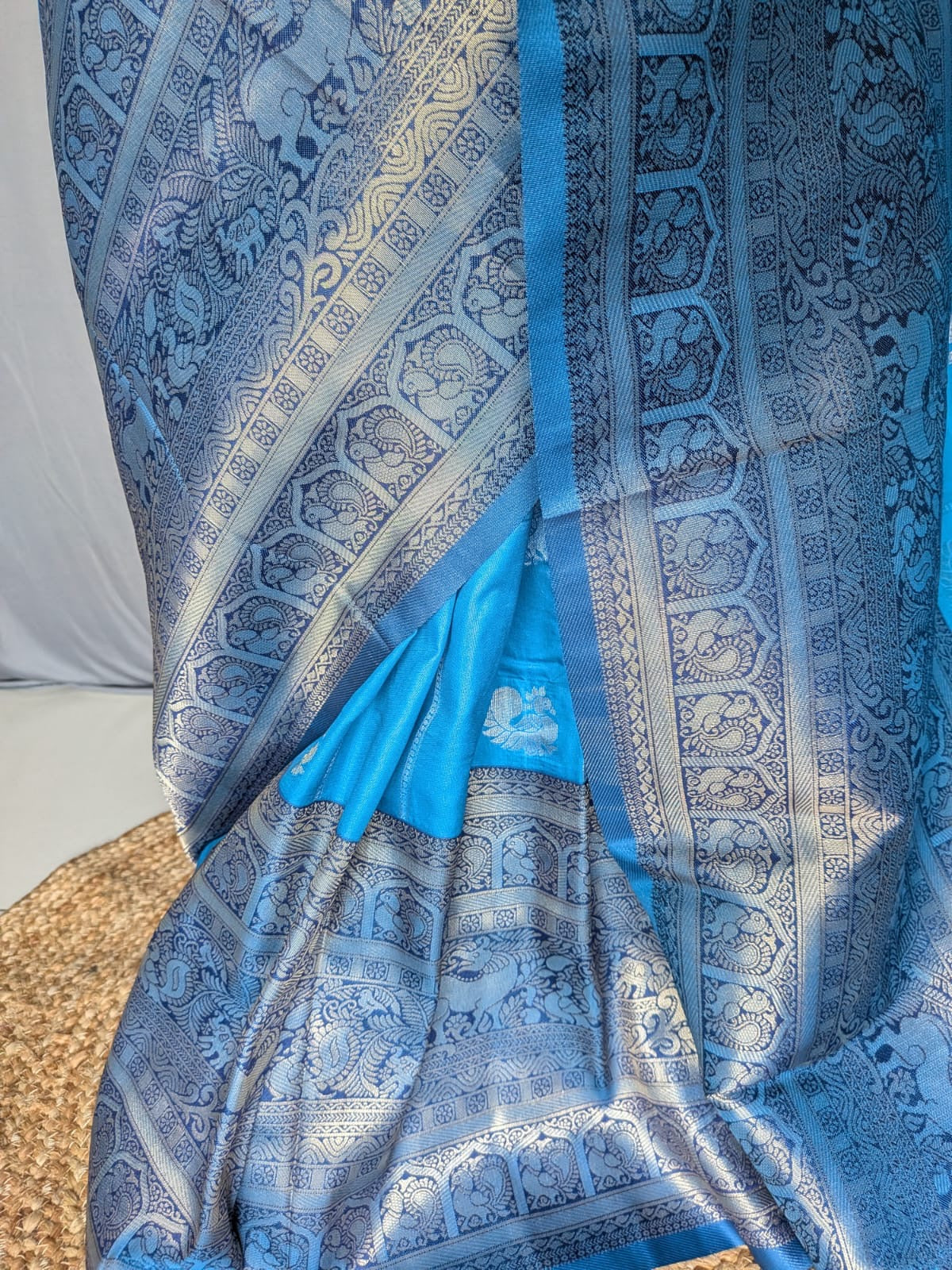 Royal Blue Zari Silk Saree