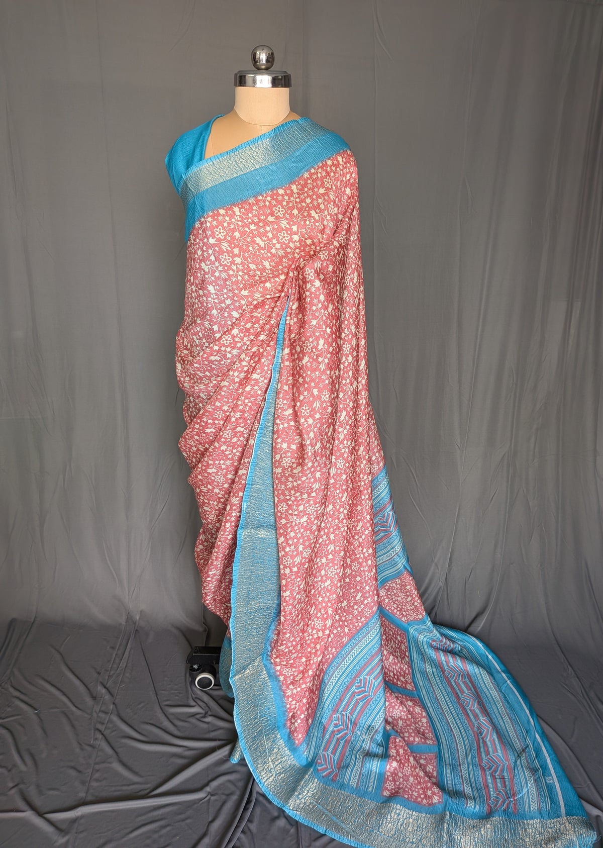 Floral Harmony Soft Silk Blend Saree Collection