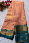 Sunset Glow Kanchi Silk Saree (Pink)