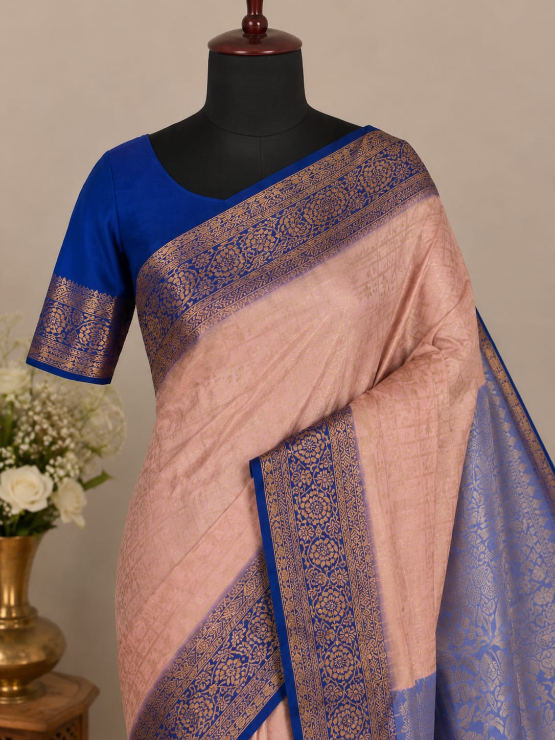 Royal Blossom Kanchi Silk Saree
