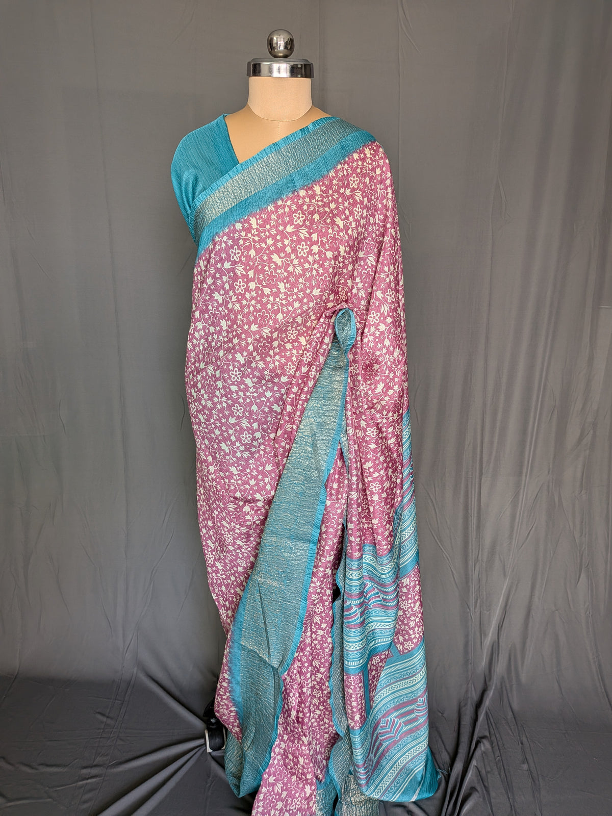 Floral Harmony Soft Silk Blend Saree Collection