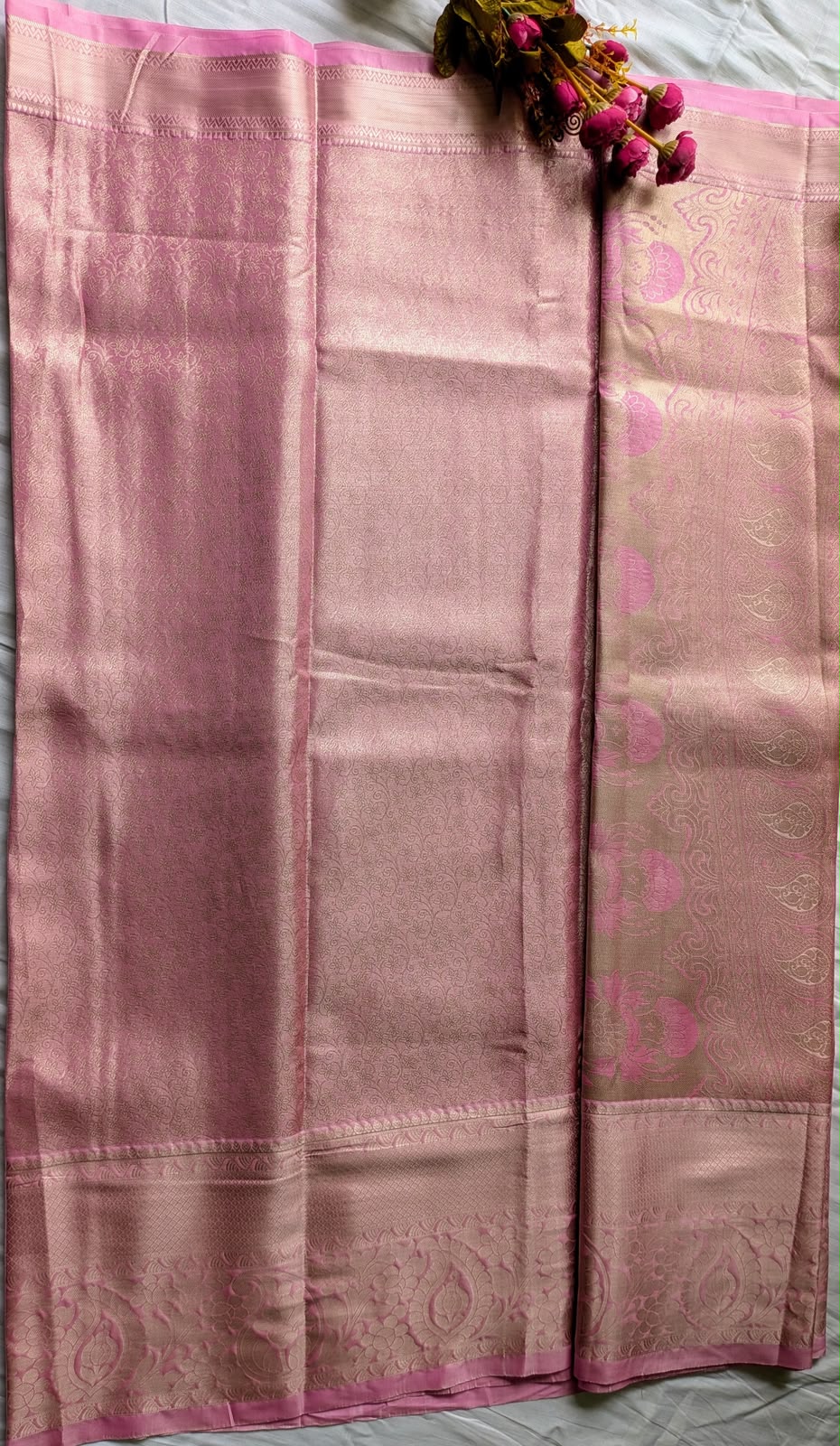 Blush Bloom Soft Silk Saree