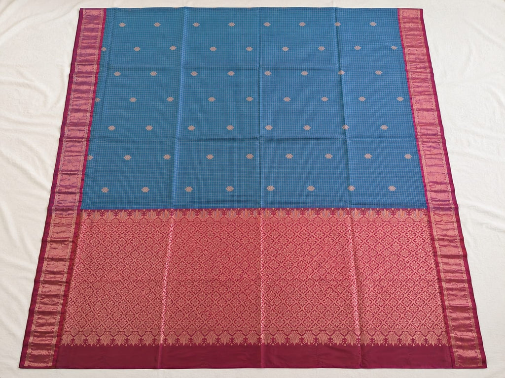 Royal Azure Lightweight Uppada Pattu Saree