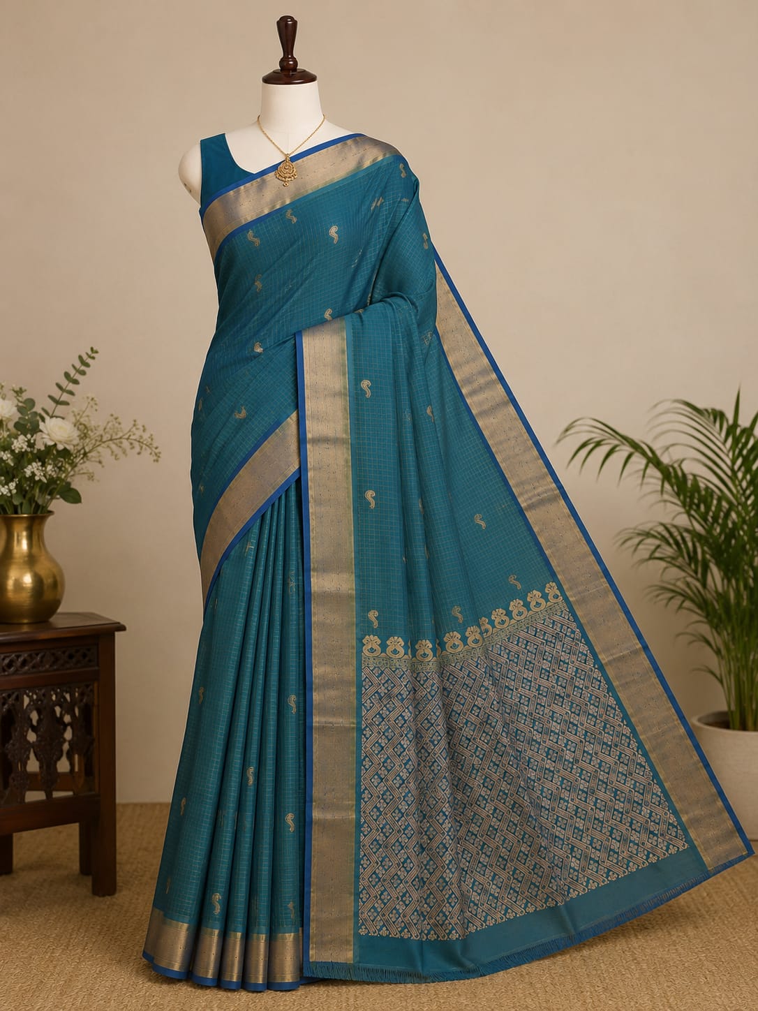 Emerald Grace Saree