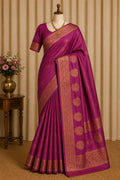 Majestic Magenta Kanchi Silk Saree