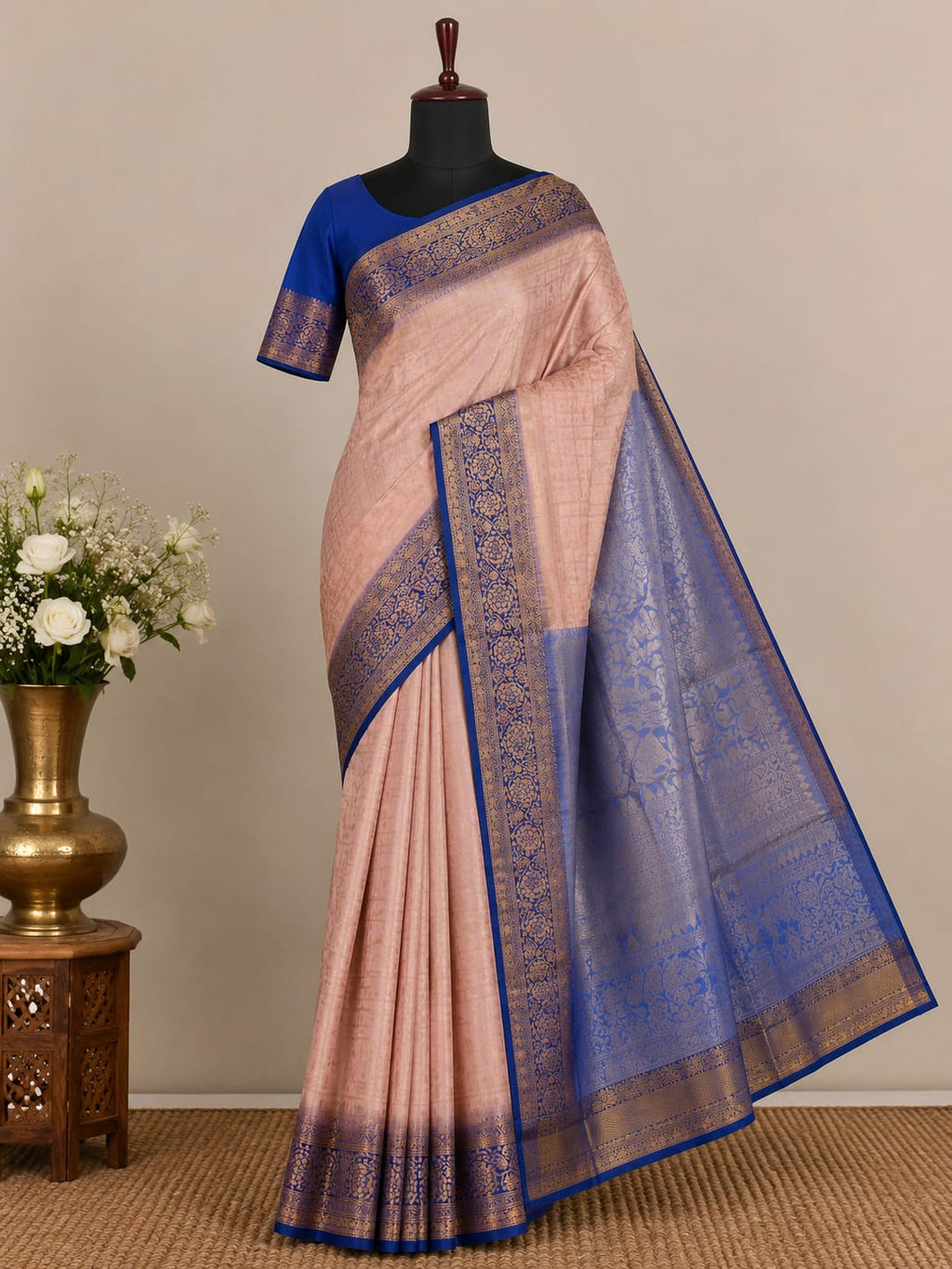 Royal Blossom Kanchi Silk Saree